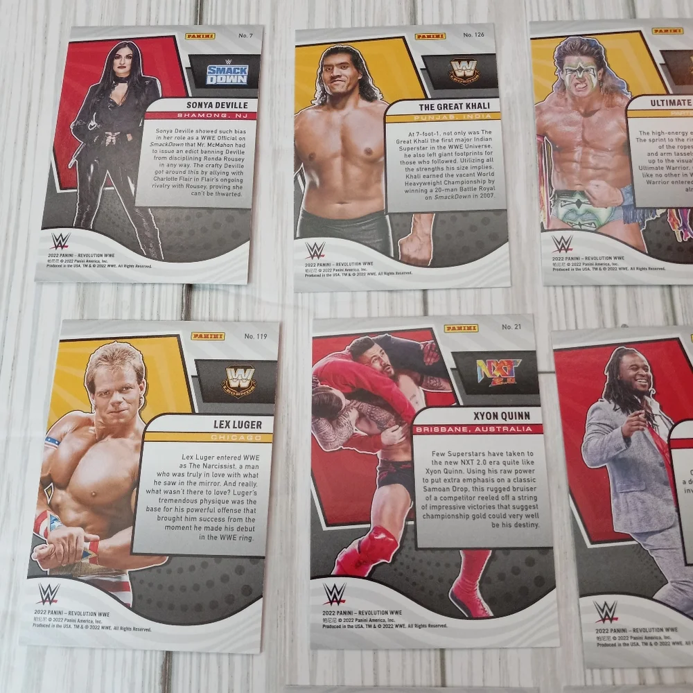 Panini 2022 Revolution Debut Edition Wrestling Trading Cards